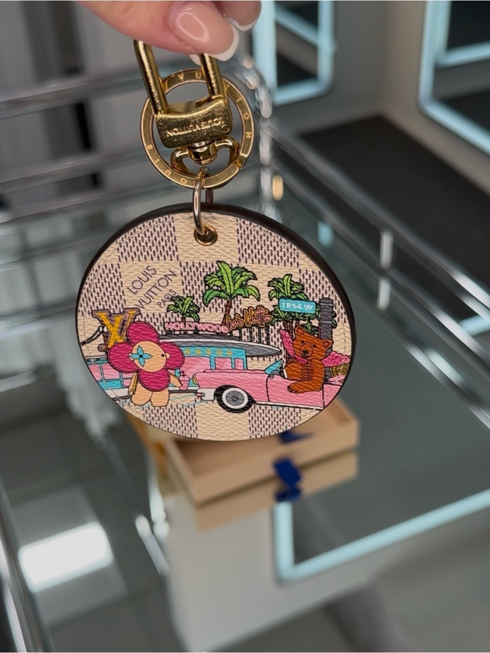 Louis Vuitton 2021 Damier Azur Keychain